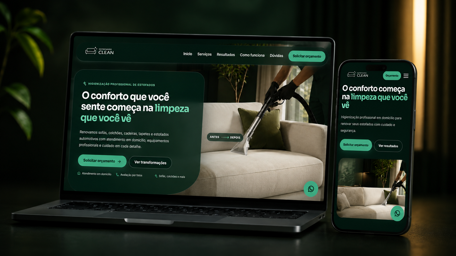 Projeto Estofados Clean